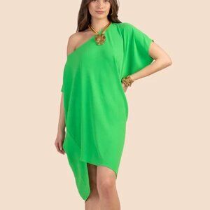 Trina Turk Radiant Dress Women Size XXL Green